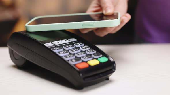 Pay by Phone on Electronic Payment Machine or Card Reader