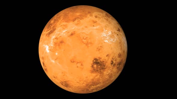 Venus Planet 3d Alpha Channel Loop