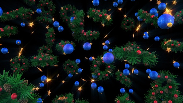 Christmas Ornaments Background 03