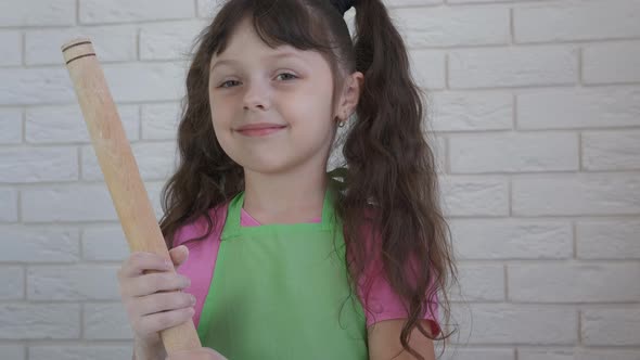 Little Girl with Rolling Pin alt