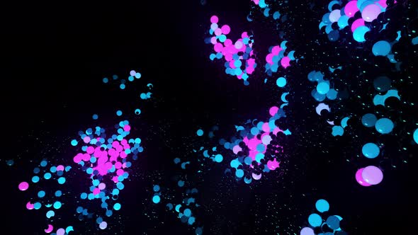 Pink Purple Particles Neon