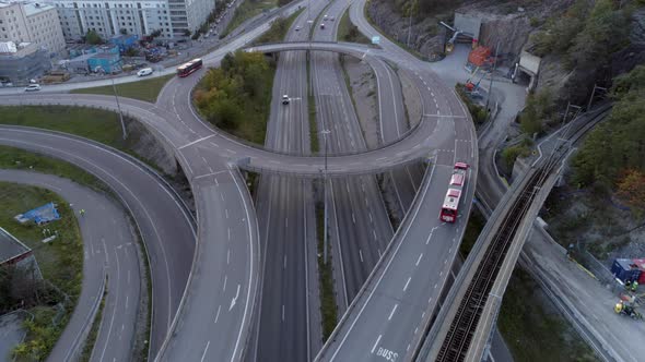 Aerial View of Interchange Highway