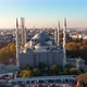 Camlica Mosque and Istanbul Sunset Drone Video 