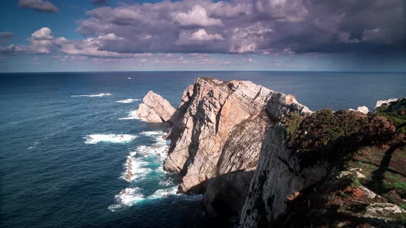 Coast at the Cabo de Penas in Asturias, Spain alt