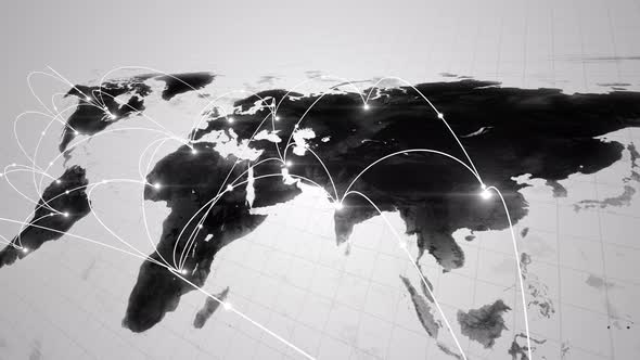 Global Business Concept of Connections and Information Transfer in the World alt