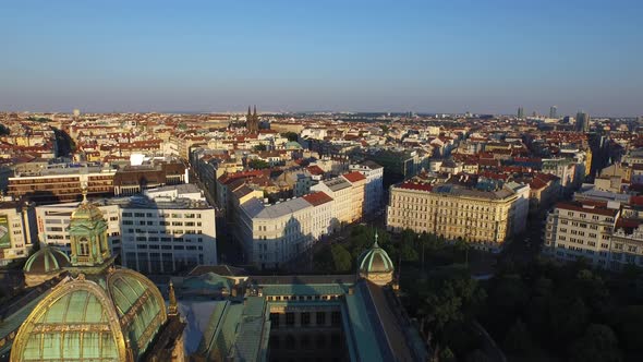 Aerial of the National Museum and the other buildings alt