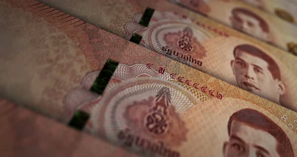 Thai Baht money banknote surface loop alt