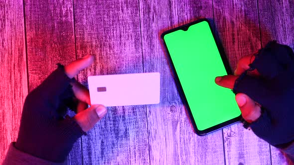 Hacker Hand Stealing Data From Smart Phone