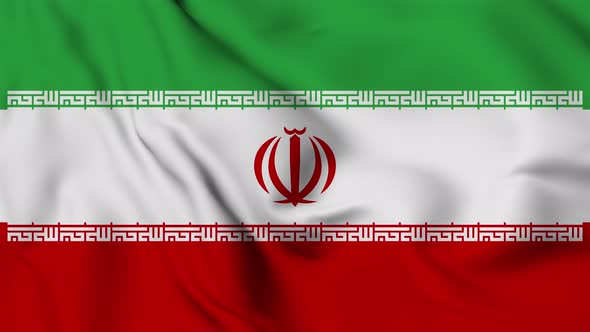 Iran flag seamless closeup waving animatio