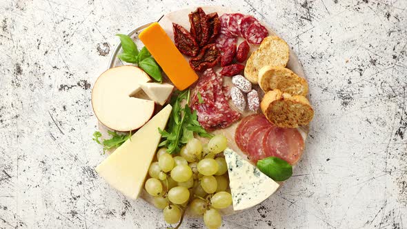 Assortment of Spanish Tapas or Italian Antipasti alt