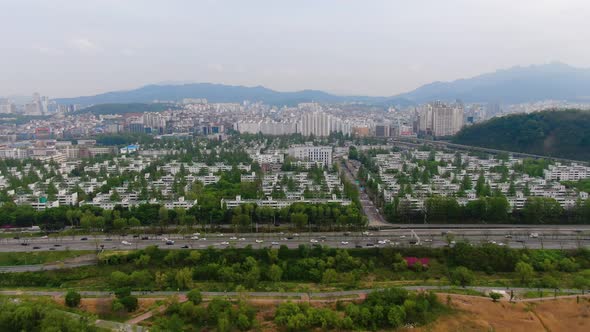 Traffic Olympic Road Panpo Apartment Seocho Gu Seoul