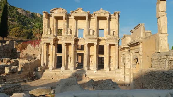 Celsus Library in Ancient City Ephesus Turkey alt