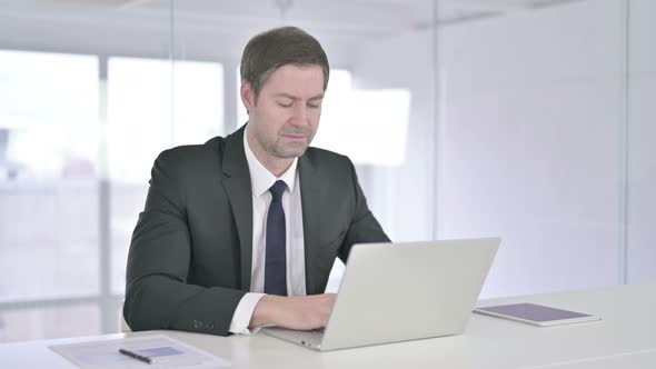 Ambitious Businessman Looking at the Camera and Smiling alt