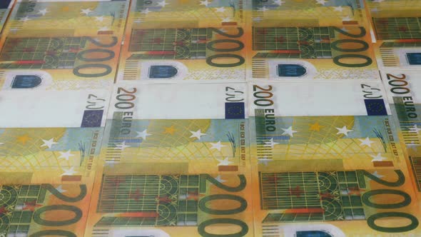 Euro Currency In Print