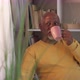 Enjoying Life Senior African Man Coffee Break - VideoHive Item for Sale