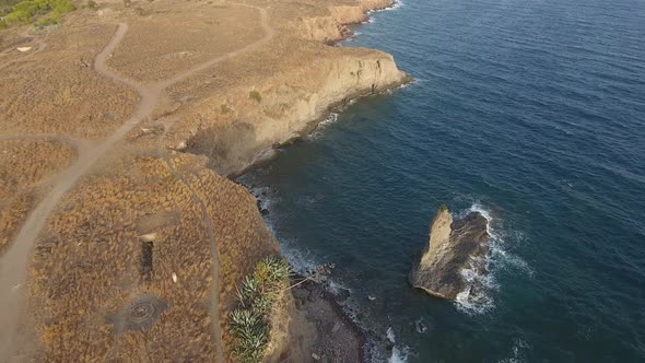Above The Cliffs Of A Rocky Coast alt