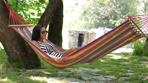 Bikini Girl on Swing