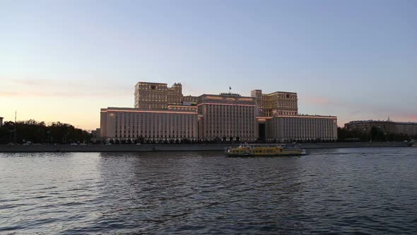 Main Building of the Ministry of Defence of the Russian Federation (Minoboron). Moscow, Russia