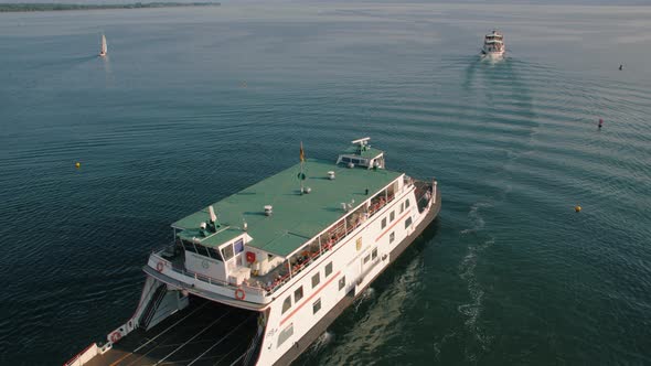 The Ferry Departure From Port alt