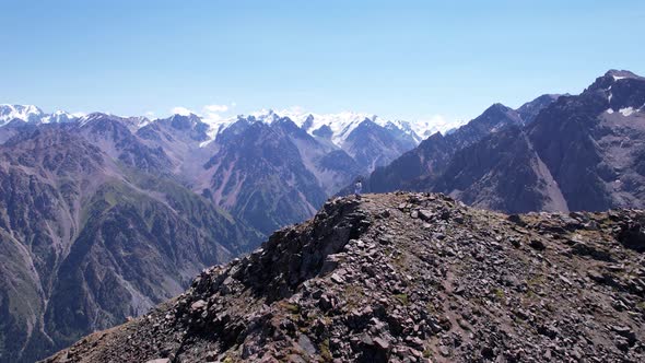 Karate Training on a Peak Among the Mountains alt