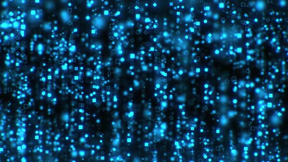 Corporate Blue Particles Shapes Background Rain alt