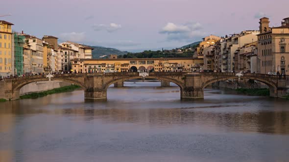 Twilight Timelapse of Florence Bridges alt