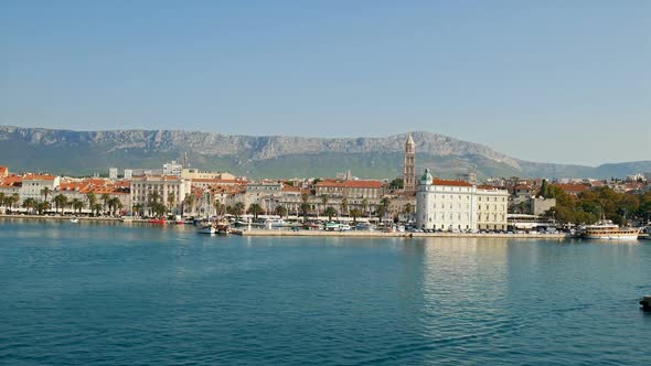 City Split In Croatia From The Sea