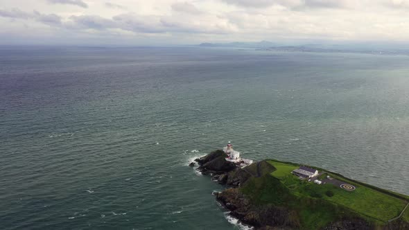 Aerial View of Baily Lighthouse, Howth North Dublin