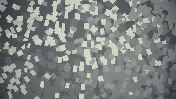 Abstract lo fi Grayscale Squares Background Animation. Pointillistic Art Effect