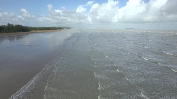 The Golden Beach of Trombol, Sarawak, Borneo Island