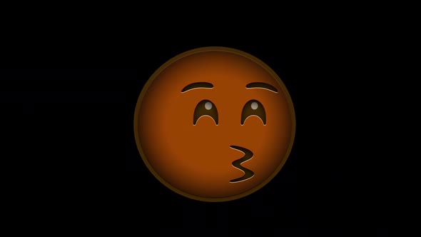 Emoji Diversity Animation Kissing Smiling Eye 08