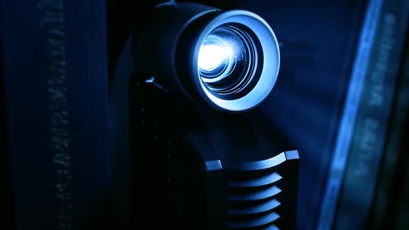 LCD Video Projector at Business Conference or Lecture in Office. alt