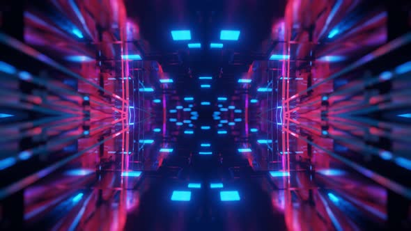 Kaleidoscopic Neon Abstract Background alt