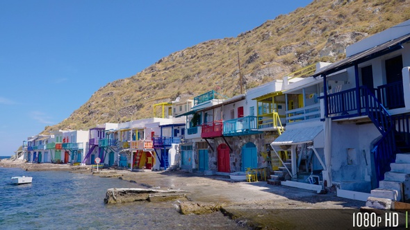 Traditional Fishing Village of Klima On Milos Island, Greece alt