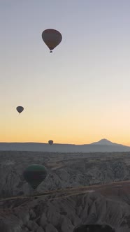 Cappadocia Turkey  Vertical Video of Balloon Launch alt