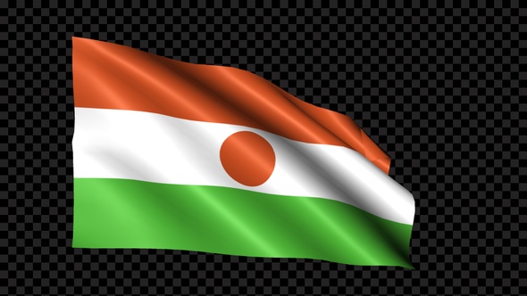 Niger Flag Blowing In The Wind alt