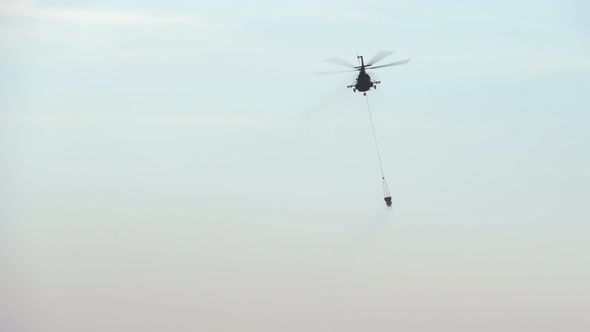 Helicopter with Bambi Bucket