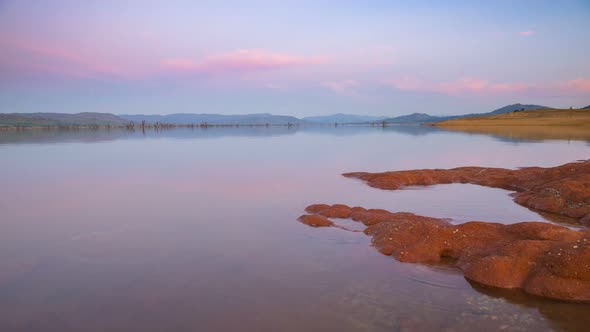 4K Timelapse of Sunset at Lake Hume, Albury Wodonga, Australia
