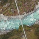 Mountain River And Bridge. Nepal. Aerial Footage - VideoHive Item for Sale
