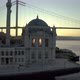 Ortakoy Mosque and Istanbul Bosphorus Bridge Aerial Video - VideoHive Item for Sale