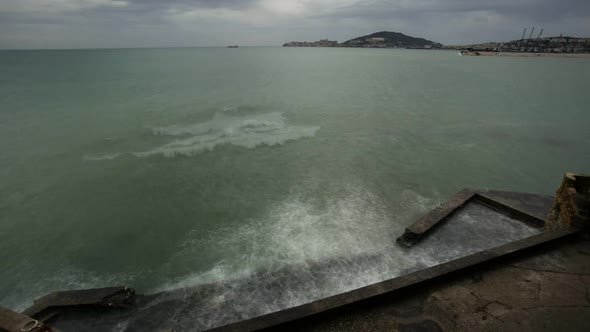 dark stormy sea timelapse alt