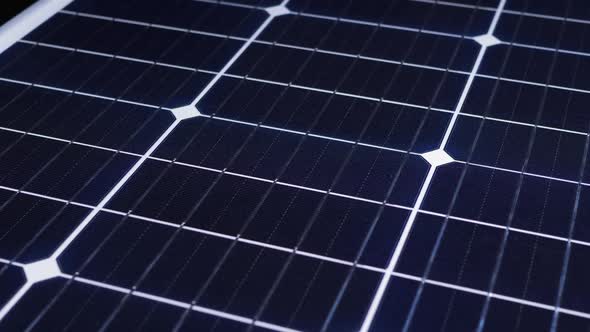 Solar Panel Rotate. Monocrystalline Solar Battery. Solar Energy. Silicon Wafer alt