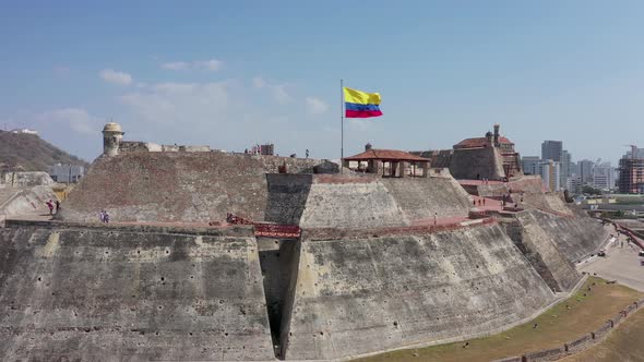San Felipe De Barajas Castle in the City of Cartagena - Colombia