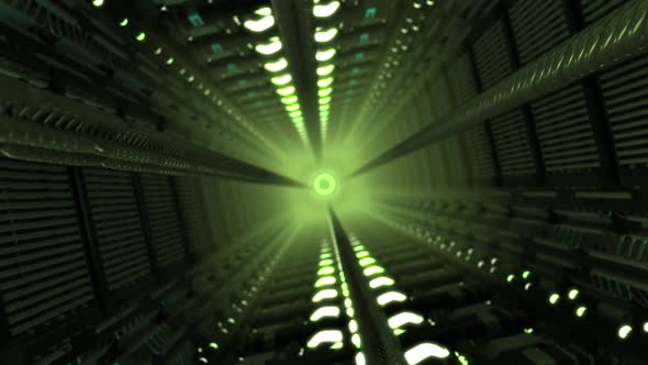 3D Sci-Fi Abstract Spaceship Corridor V1 alt