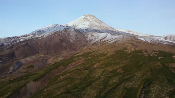 Kamchatka Peninsula: Top of Cone of Active Avacha Volcano