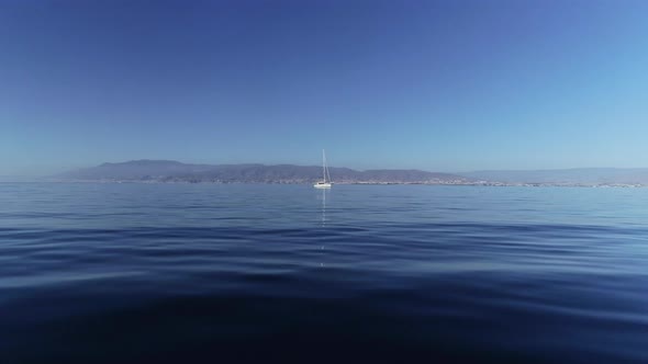 The White and Proud Sailboat in Spanish Waters alt