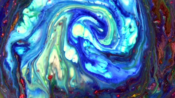 Artistic Concept Color Surface Moving Surface Liquid Paint 25