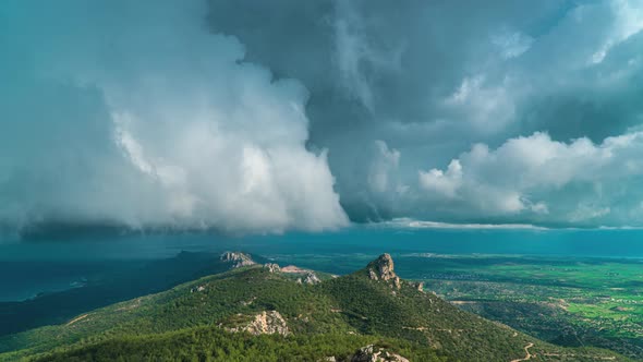 Storm Clouds Over the Mountain Range alt