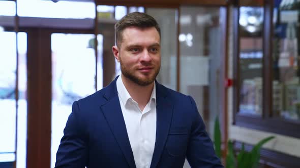 Traveler Walking At Hotel Man On Business Trip Doing Check In At The Hotel By Vadimbad