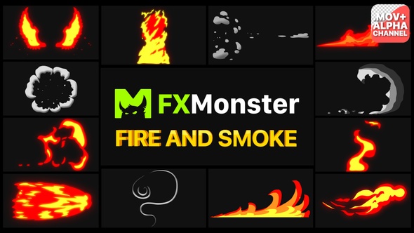 Fire And Smoke Elements | Motion Graphics